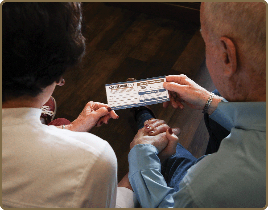 A Cornerstone commitment being prepared
